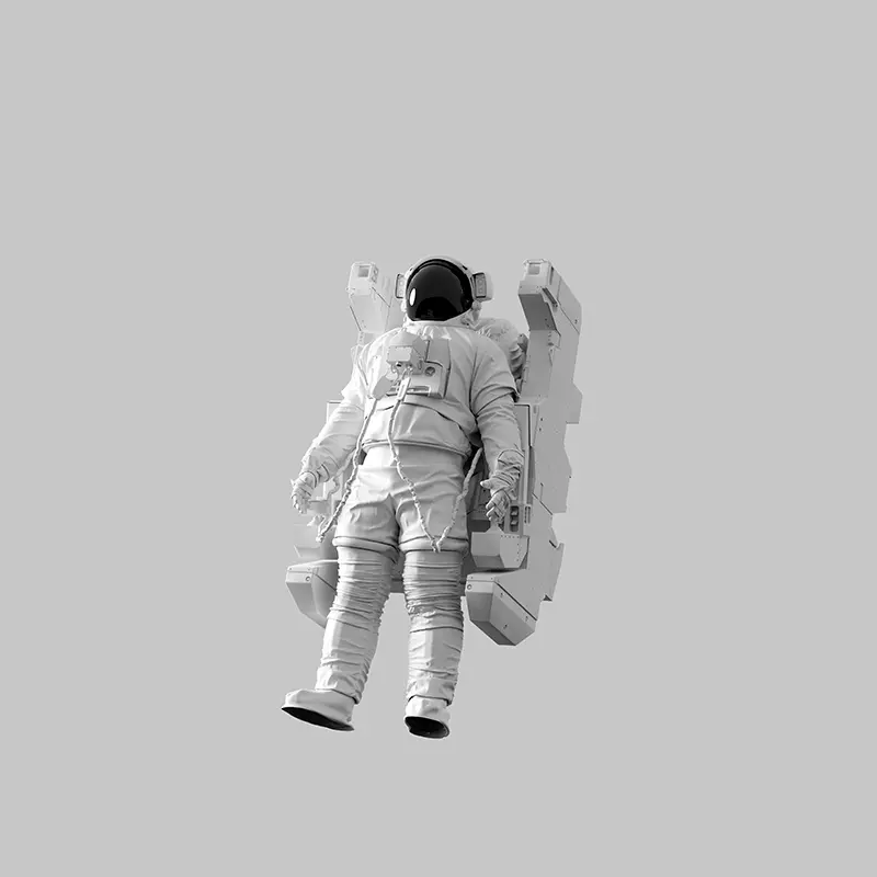 Astronaut schwebt